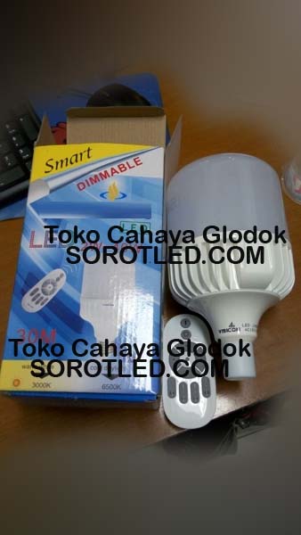 Lampu LED Bulb 40watt Dimmable Remote